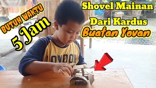 Shovel Mainan Terbuat dari Kardus | Buatan Yovan | Anak Kreatif