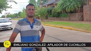 Emiliano Gonzalez, afilador de cuchillos recorriendo ciudades Y pueblos de Entre Ríos.