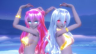 【MMD】   Haku   Luka   Red Velvet 'Naughty'