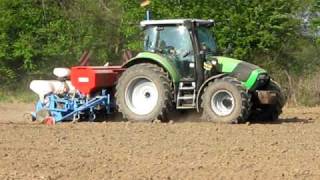 deutz agrotron k 420 + semor monosem