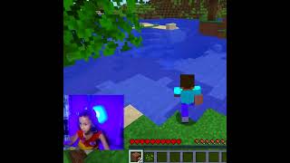 8 years old kid Playing minecraft first time  #minecraft #shorts @Blox4Fun