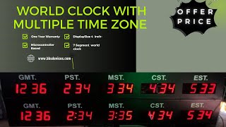 World Clock Multiple Time Zone #clock #worldclock