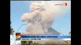 [Berita Nasional] - SINABUNG Meletus Lagi Keluarkan Awan Panas - 4 Februari 2014