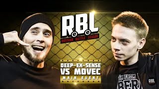 RBL - DEEP-EX-SENSE VS MOVEC (MAIN EVENT, RUSSIAN BATTLE LEAGUE) БЕЗ ЦЕНЗУРЫ ПЕРЕЗАЛИВ