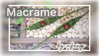 Macrame by Afeng: Macrame Bracelet | Easy-made Bracelet｜Friendly to beginners｜编绳｜Easy DIY简单易学