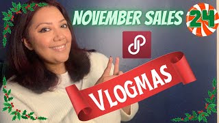 What Sold on Poshmark in November! Worst Posh Show sales! | Vlogmas day 24!