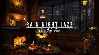 Cozy Coffee Shop & Relaxing Jazz Music ☕ Warm Jazz Music & Rain Sounds for Work, Study, Unwind