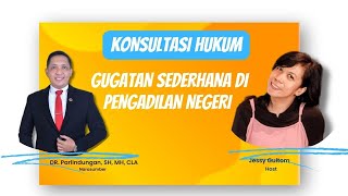 #konsultasihukum - gugatan sederhana di pengadilan negeri