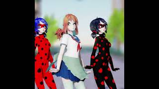 MMD Miraculous X Yandere Simulator BASS DA DA DA