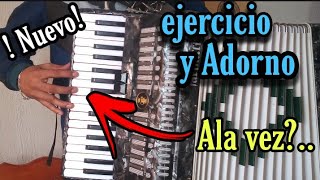 Ejercisio y adorno ala vez- tutorial para acordeon de teclas