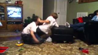 Kids fighting