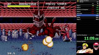 MMPR THE MOVIE : SPEEDRUN NORMAL MODE on Genesis new WR IGT :17m22