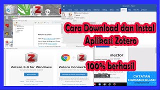 Tutorial Zotero - Cara Download dan Instal Aplikasi Zotero versi 5.0 2020 dengan Mudah -100%Berhasil