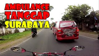 ESCORTING AMBULANCE PDIP SURABAYA BERSAMA AERI MALANG