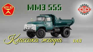 ММЗ 555 (ЗИЛ 130) 1976г🔹️DiP models🔹️Обзор масштабной модели 1:43