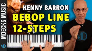 Kenny Barron Bebop Line 12-Step Exercise. Jazz Tutorial #jazzimprovisation