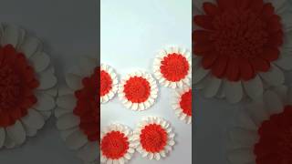 Beautiful Paper Flower Making | DIY Paper Flowers Easy Tutorial.#diy #craft #papercrafts#shorts