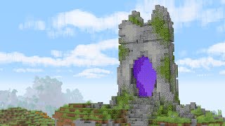 I Built an Overgrown Nether Portal in Minecraft Survival