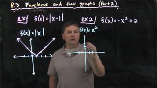 Lecture P3 part 2 Functions and their graphs