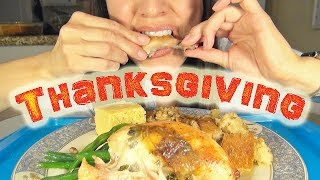 SassEsnacks ASMR: Thanksgiving Special * ASMR Mukbang Eating Show * Home-Cooked American Food