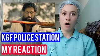 Foreigner React To Rocky Destroy Police Station KGF Ch 2. Rocky's Full name revealed. Rocky REACTION