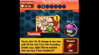 Puzzle Party | Daily Challenge Day 2 | 01 November 2023 | PVZ Heroes