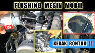 Cara FLUSHING MESIN MOBIL Sendiri KERAK OLI MESIN BERSIH