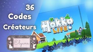 Hokko Life - 36 codes créateurs