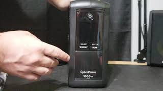 CyberPower CP1000AVRLCD Unboxing and software overview