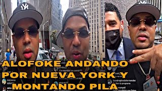 ALOFOKE ANDANDO POR NUEVA YORK Y MONTANDO PILA A LOS PODCATEROS DE RD