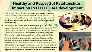 8.4 - Effect of Healthy & Respectful Relationships on Areas of Development