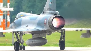 MIRAGE 2000-5F French Airforce guest of the Bavarian Tigers at Airbase Neuburg Afterburner Takeoff 🤩