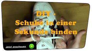 Schuhe binden in einer Sekunde - Lifehack|Tutorial