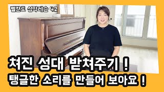 벨칸티스타 레슨 42 - 쳐진 성대 받쳐주기 ! 탱글한 소리를 만들어 보아요 !