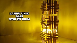 SEDERHANA!!! LAMPU TIDUR DARI STIK ES KRIM