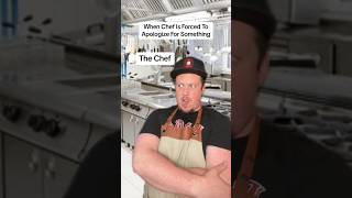 Hearing a chef, apologize is so rare it’s like hearing a unicorn fart #kitchenlife #sketchcomedy