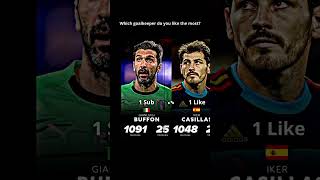 Legendary goalkeepers 💖🤞 #buffon #ikercasillas #goalkeeper