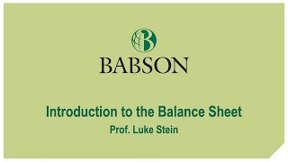 Key financial statements: Balance sheets