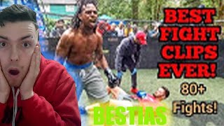 REACCIONANDO A LOS MEJORES K.O DE STREETBEEFS EN LA CALLE MEJORES PELEAS Y highlights EN UNA JAULA !