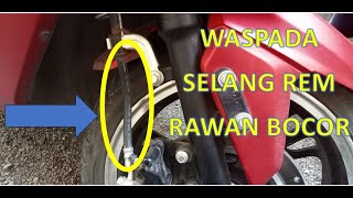 Waspada | Selang Rem Depan Fox R Bisa Bocor