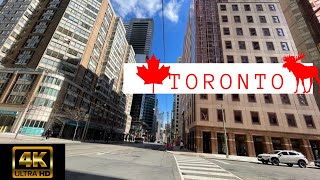 4k Walking  Tour through Downtown Toronto// College St. to Queens, Canada  -Part 1