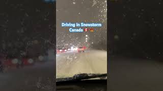 Snowstorm in Canada 🇨🇦 🍁 #sunandasharma #newsong #viral #snow #canada #shorts #short