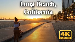 Long Beach, California Walking Tour: Beachfront Views, Iconic Landmarks, and More!  -   4k 60fps