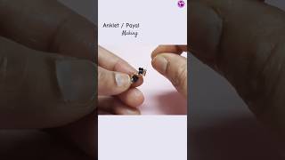 Payal/Anklet Making ‼️ How to Make Beaded Anklet #shorts