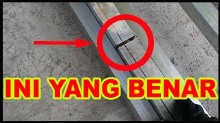 CARA SAMBUNG BESI HOLLOW LURUS DAN RAPI