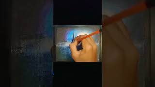 Night Scenary oil pastel drawing Step by step @Aryanvermastudios