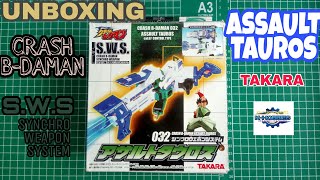 Unboxing Crash B-Daman Assault Tauros Takara [ビーダマン]