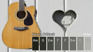 Complete Love Acoustic Guitar Backing Track with Cajon in A Minor 76