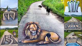 Amazing Skill 3D Art Work Painting On The Roads