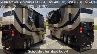 2006 Travel Supreme 42 DS04, Tag, 400 HP, KING BED  for sale